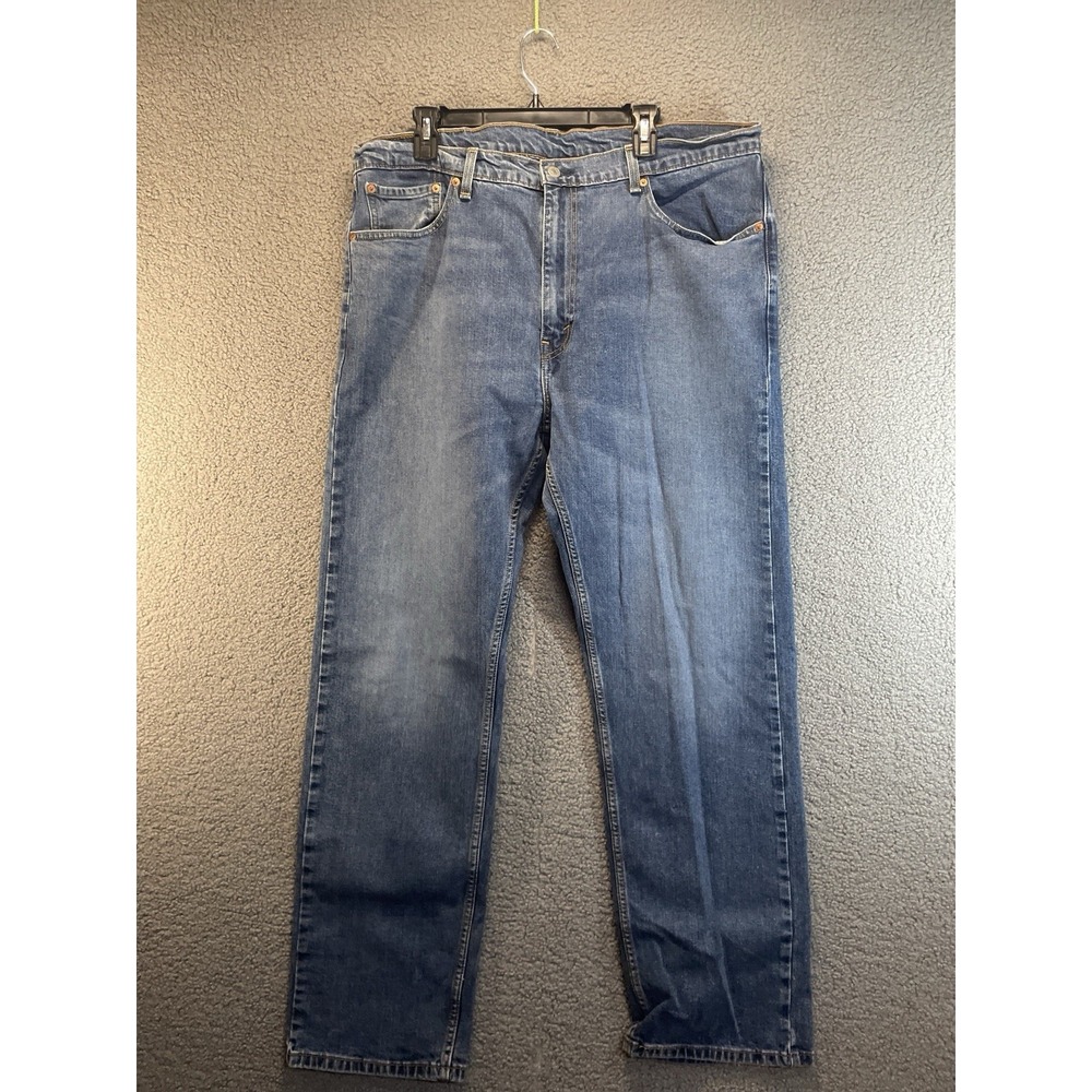 Levi's 505 Jeans Mens 40x32 Zip Fly Blue Denim Straight Fit 100% Cotton